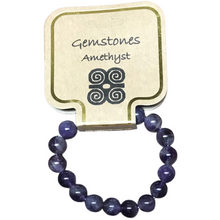 Load image into Gallery viewer, Gemstone Bracelet 10 mm round Amethyst
