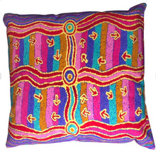 Load image into Gallery viewer, Cushion cotton 45x45cm Emu Dreaming