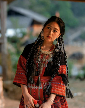 Load image into Gallery viewer, Purse made with Hmong Embroidery