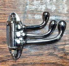 Load image into Gallery viewer, Brass Chrome Swivel 3 Hooks 9cm