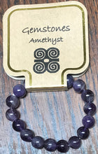 Load image into Gallery viewer, Gemstone Bracelet 10 mm round Amethyst