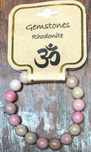Load image into Gallery viewer, Gemstone Bracelet 10mm Rhodonite