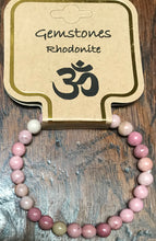 Load image into Gallery viewer, Gemstone Bracelet 6mm Rhodonite