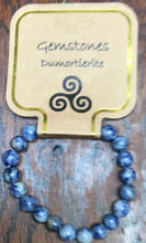 Load image into Gallery viewer, Gemstone Bracelet 8mm round dumotorite