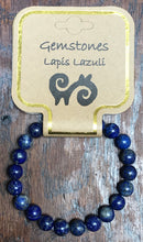 Load image into Gallery viewer, Gemstone Bracelet 8mm round Lapis Lazuli