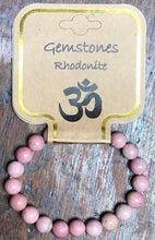 Load image into Gallery viewer, Gemstone Bracelet 8mm Rhodonite