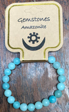Load image into Gallery viewer, Gemstone Bracelet 10 mm round Amazonite