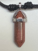 Load image into Gallery viewer, Gemstone Point Necklace Gold Stone