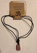 Load image into Gallery viewer, Tumble Stone Necklace Rhodonite