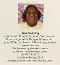 Load image into Gallery viewer, Bag of Emu Dreaming by Sabrina Nungarraya Sims