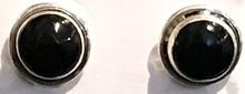 Load image into Gallery viewer, Sterling Silver Black Onyx Studs