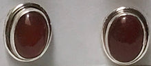 Load image into Gallery viewer, Sterling Silver Carnelian Studs