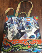 Load image into Gallery viewer, Bag with Koalas and Crocodile by Arturas Rozkovas