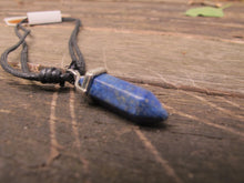 Load image into Gallery viewer, Gemstone Point Necklace Lapis