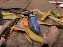 Load image into Gallery viewer, Gemstone Point Necklace Lapis