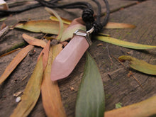 Load image into Gallery viewer, Gemstone Point Necklace Rose Quartz
