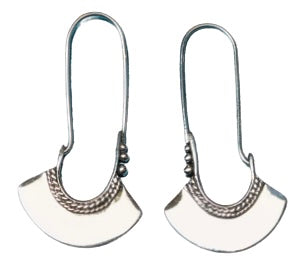 Earrings Sterling Silver Arc