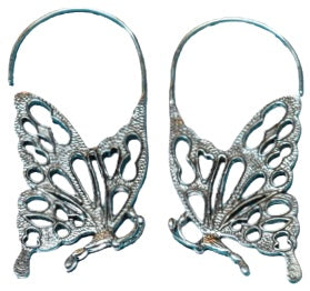 Earrings Sterling Silver Butterfly