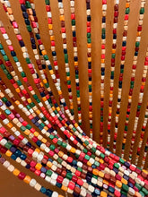 Load image into Gallery viewer, Multicoloured Wooden Door Curtain 90x175cm
