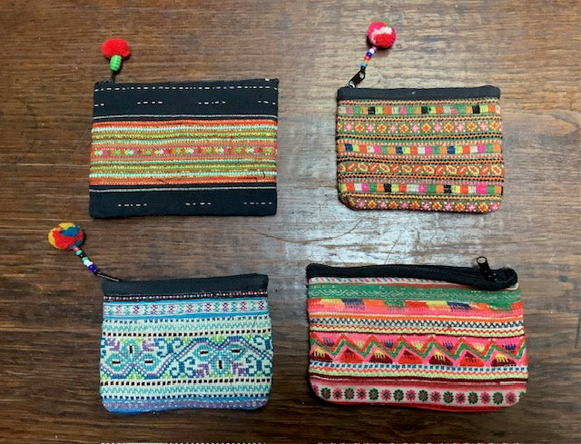Purse made with Hmong Embroidery