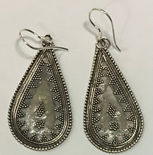 Load image into Gallery viewer, Earrings Sterling Silver Tear Style
