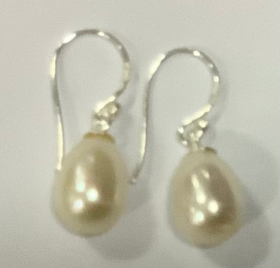Earrings Sterling Silver 1.5cm Pearl