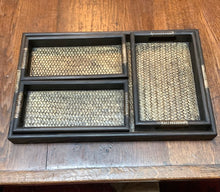 Load image into Gallery viewer, Rattan Wood Trays set of 4
