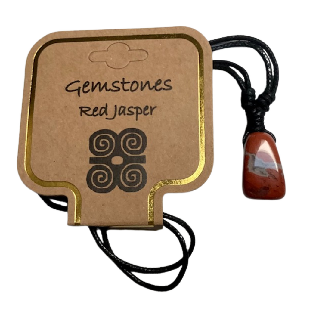 Tumble Stone Necklace Red Jasper