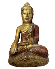 Load image into Gallery viewer, Gold Leaf Buddha statue A

