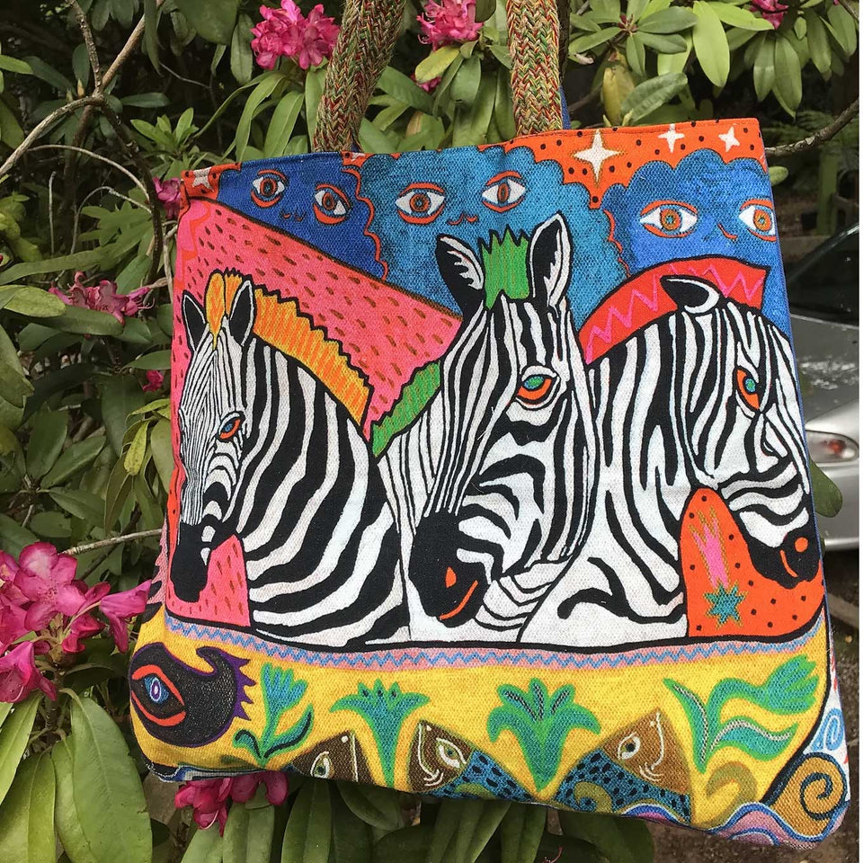 Zebra design bag by Arturas Roskovas