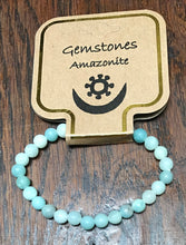 Load image into Gallery viewer, Gemstone Bracelet 6 mm round Amazonite
