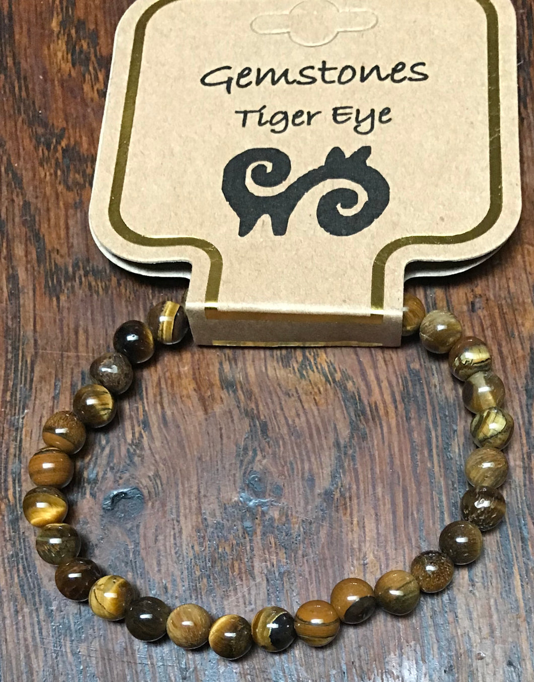 Gemstone Bracelet 6mm tiger eye