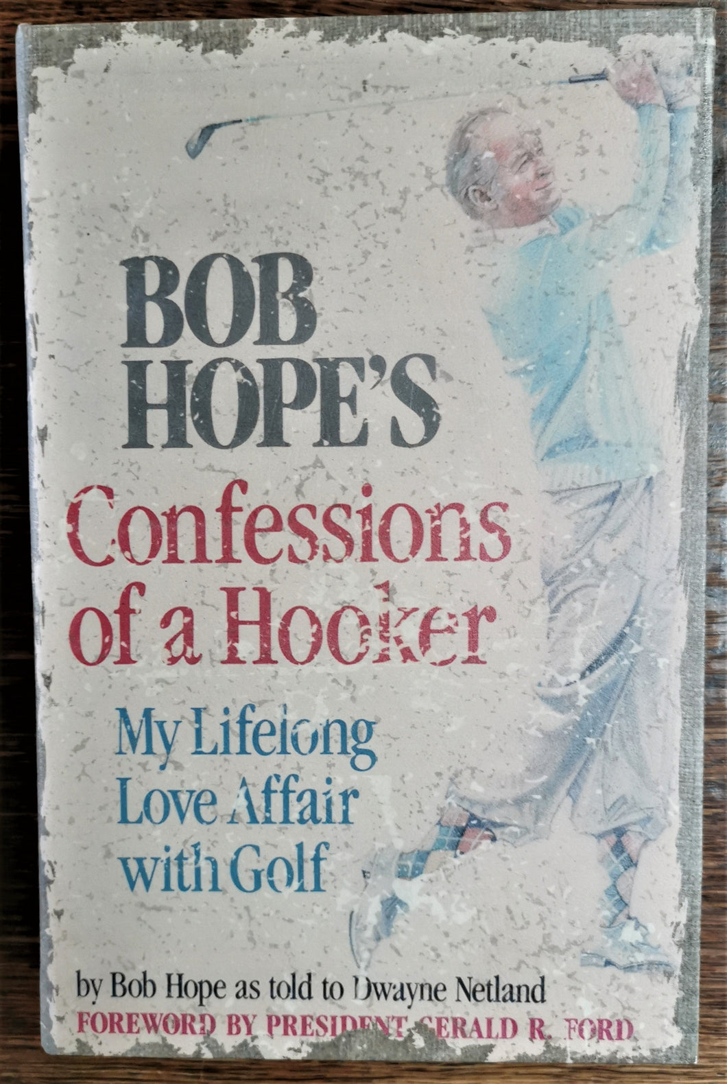 Book Box Golf Bob Hope Confessions of a Hooker 27x20.7x7cm