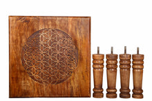 Load image into Gallery viewer, Square Altar Table Tree of Life 40 x 40 x23cm diameter
