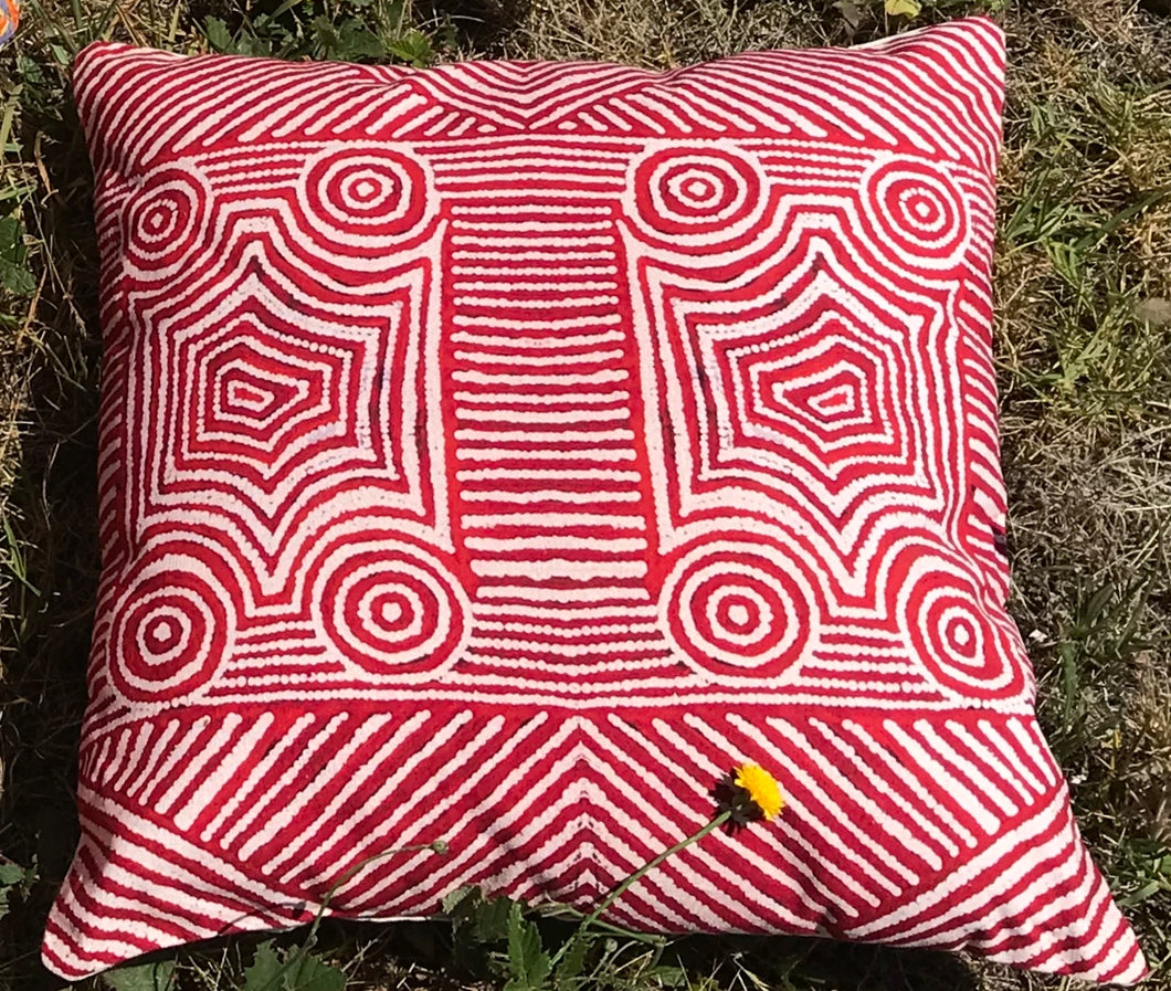 Cushion cotton 45x45cm Goanna Dreaming