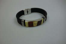 Load image into Gallery viewer, Bracelet Amber on rubber
