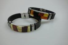 Load image into Gallery viewer, Bracelet Amber on rubber
