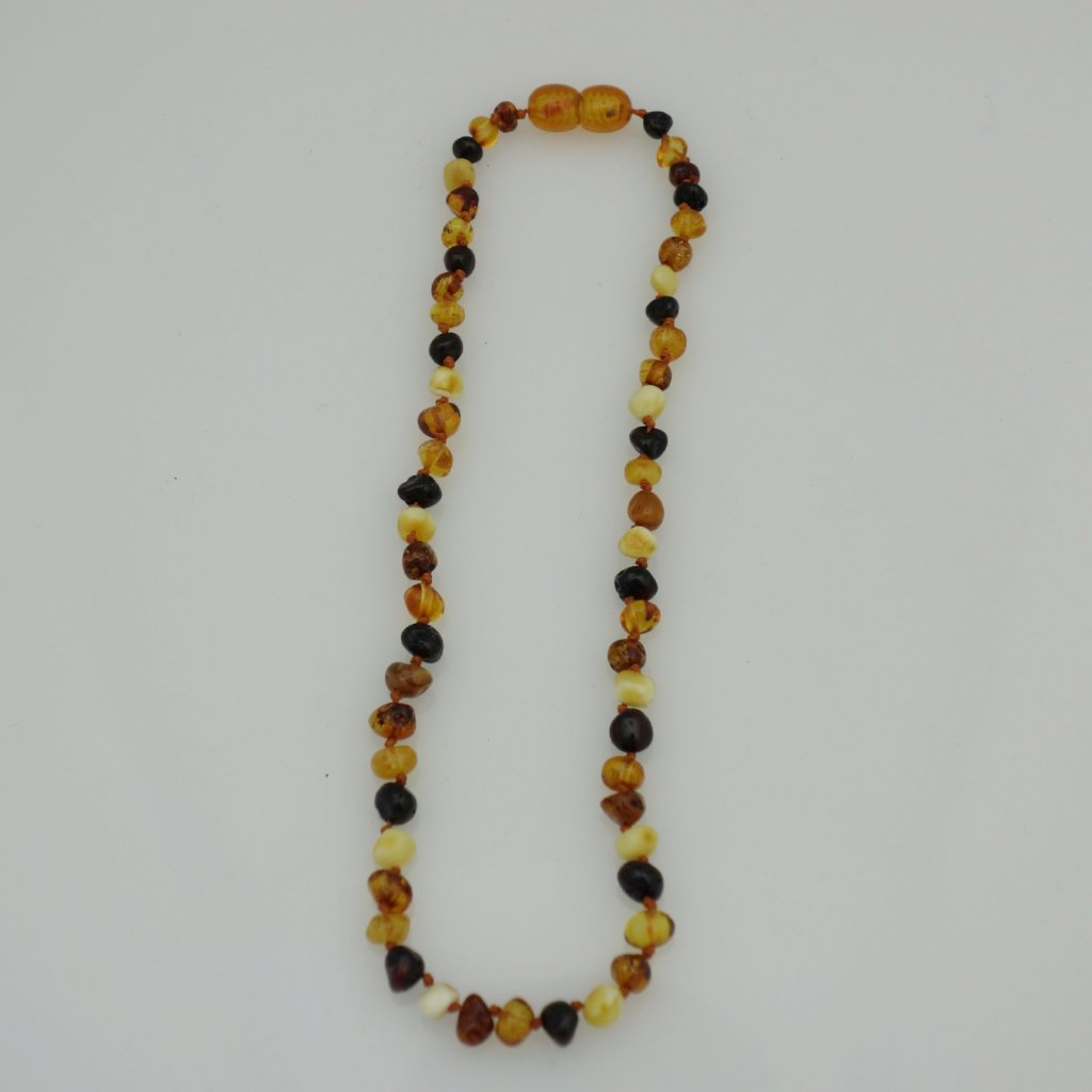 Baby Amber Teething Necklace Multi Colour amber