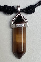 Load image into Gallery viewer, Gemstone Point Necklace Tigers Eye
