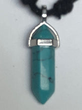 Load image into Gallery viewer, Gemstone Point Necklace Turquoise

