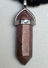 Load image into Gallery viewer, Gemstone Point Necklace Rhodonite
