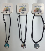 Load image into Gallery viewer, Gemstone Tree of Life Necklace Turquoise
