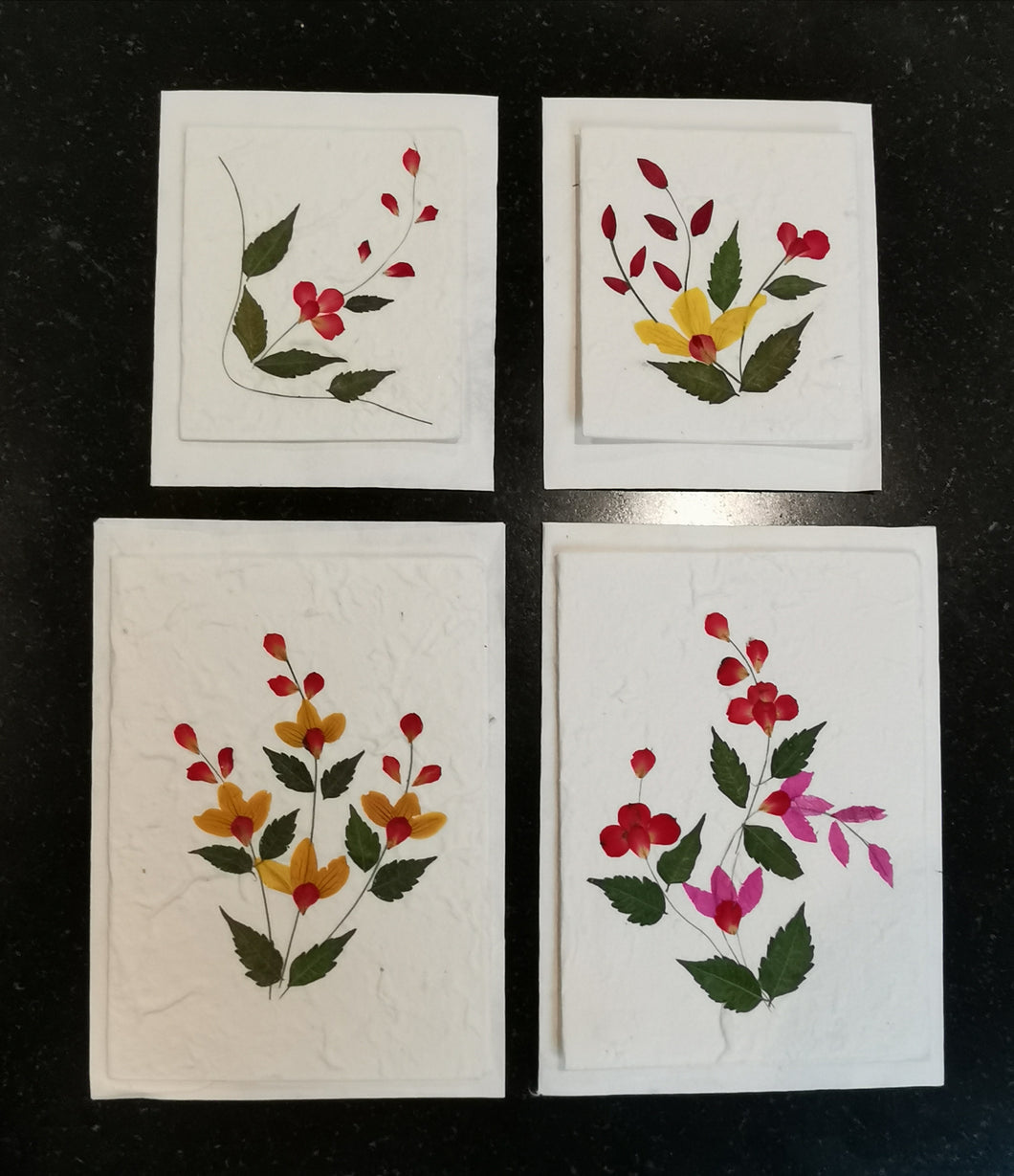Greeting Card with Envelope  Floral designs 10x18cm