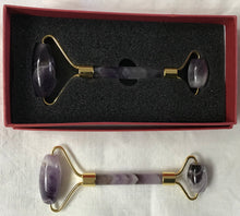 Load image into Gallery viewer, Gemstone Massager Amethyst  Rollers 14.5 x 5.5cm
