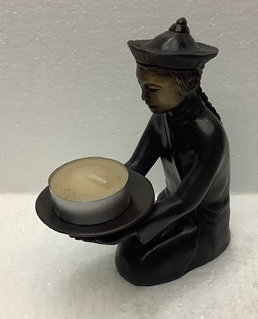 Brass Figure Tealight Candle Holder