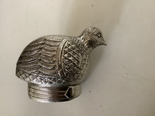 Load image into Gallery viewer, Brass Quail with Silver Finish 8 cm long
