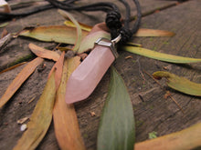 Load image into Gallery viewer, Gemstone Point Necklace Rose Quartz
