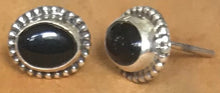 Load image into Gallery viewer, Sterling Silver Black Onyx Studs

